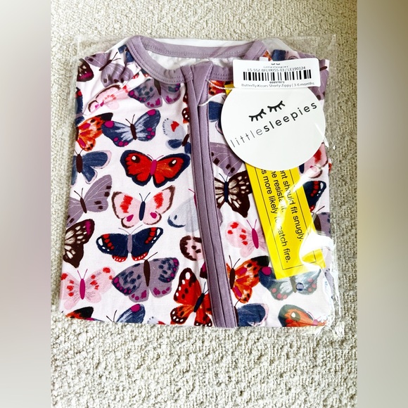 Little Sleepies Other - Little Sleepies Butterfly Kisses Shorty Zippy Size 3-6 Month NEW